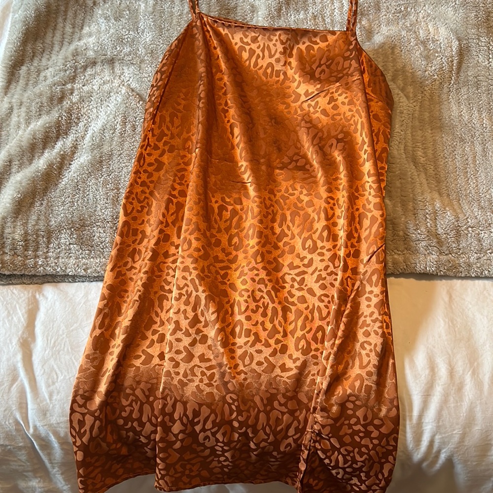 Cotton on shimmery slip dress